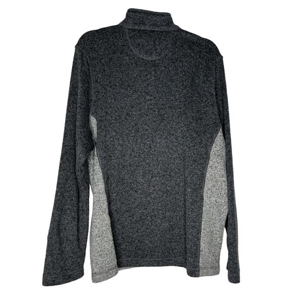 Woolrich Men's Pullover Jacket in Gray and Black Partial Zipper Size XL - Picture 3 of 6